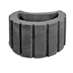 Цветочница Betongarant "полумесяц" 340х250х200 графит купить в "Строй-Ресурсе"