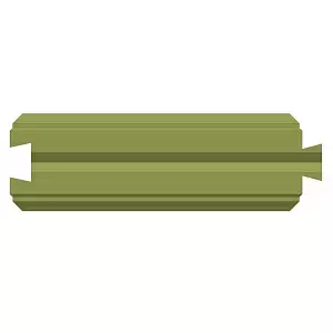 Забор BRICK Блок рядовой  оливковый купить в "Строй-Ресурсе"