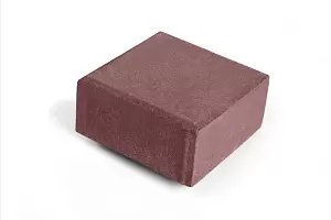 Тротуарная плитка Квадрат "Антик" 3к8ф Нобетек 140х140х80 красно-корич. верхний прокрас на сером ц. купить в "Строй-Ресурсе"