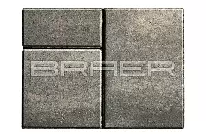 Тротуарная плитка Braer Старый город Ландхаус Color Mix Туман 80 мм фотография