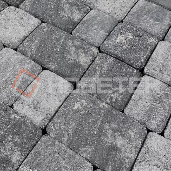 Тротуарная плитка Новая классика 1НКЛ5ф Нобетек Колормикс 5 антрацит купить в "Строй-Ресурсе"