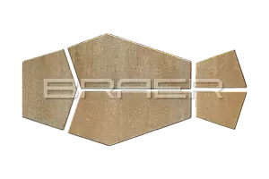 Тротуарная плитка Braer Витраж, Color Mix Плато, 80мм фотография