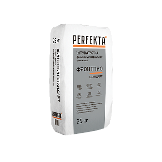Штукатурка цементная универсальная Perfekta Фронтпро Стандарт, 25 кг в "Строй-Ресурсе"