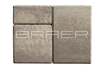 Тротуарная плитка Braer Старый город Ландхаус Color Mix Степь 60 мм купить в "Строй-Ресурсе"