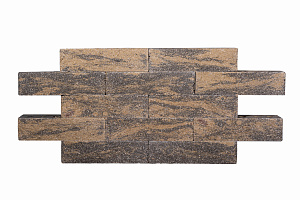 Кирпич колотый СПК 0,5НФ полнотелый Темный Янтарь купить в "Строй-Ресурсе"