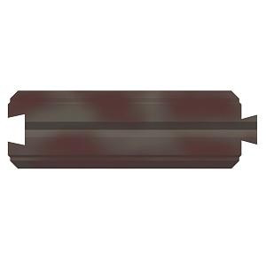 Забор BRICK Блок рядовой ColorMix красный-венге купить в "Строй-Ресурсе"