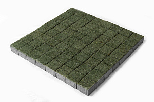 Тротуарная плитка Braer Лувр гранит зеленый 100*100 фотография