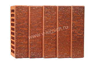 Кирпич лицевой Воротынск М150 1,0НФ красный неро (утолщ. лиц. стенка) купить в "Строй-Ресурсе"