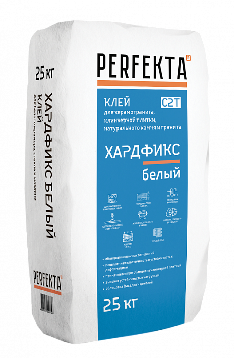 Клей плиточный Perfekta Хардфикс Белый С2 Т, 25 кг в "Строй-Ресурсе" Клей плиточный Perfekta Хардфикс Белый С2 Т, 25 кг купить в "Строй-Ресурсе"