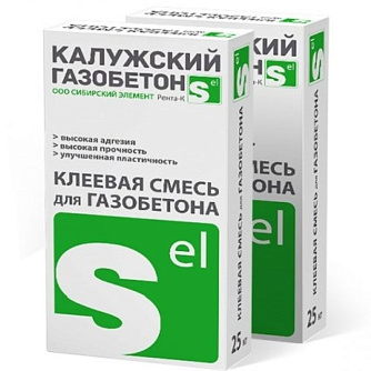 Клей для блоков Калужский газобетон 25 кг зимний Калужский в "Строй-Ресурсе"