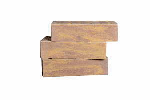 Кирпич колотый облицовочный СПК М150 0,8НФ полнотелый Солнечный Гранат купить в "Строй-Ресурсе"