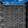 Забор BRICK Блок рядовой  графит купить в "Строй-Ресурсе"