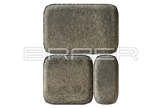 Тротуарная плитка Braer Классико Color Mix "Туман" фотография