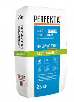 Клей плиточный Perfekta Экофлекс беспыльный, 25 кг в "Строй-Ресурсе"