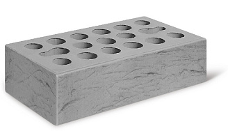 Кирпич лицевой Керма М150 1,0НФ Серебро рустик ут. ст. купить в "Строй-Ресурсе"