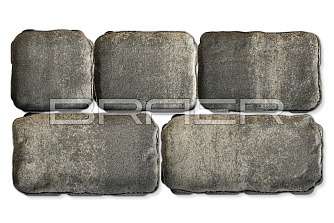 Тротуарная плитка Braer Ривьера Color Mix Туман купить в "Строй-Ресурсе"