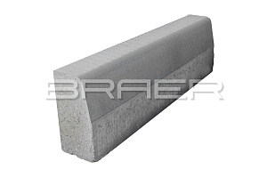 Бордюрный камень BRAER БР100.30.15 серый фотография
