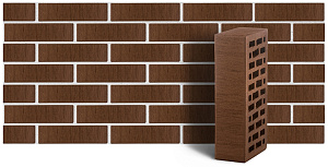 Кирпич лицевой ЛСР 1,0НФ коричневый тростник купить в "Строй-Ресурсе"