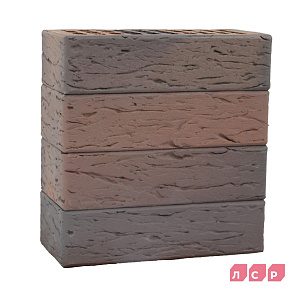 Кирпич лицевой ЛСР 1,0НФ светло-коричневый флэш ультра рустик купить в "Строй-Ресурсе"