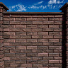 Забор BRICK Блок угловой примыкание правый красный купить в "Строй-Ресурсе"