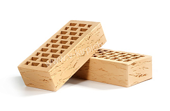 Кирпич лицевой Воротынск М175 1,0НФ соломенный руст (утолщ. лиц. стенка) купить в "Строй-Ресурсе"