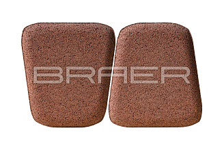 Тротуарная плитка Braer Классико круговая Винный фотография