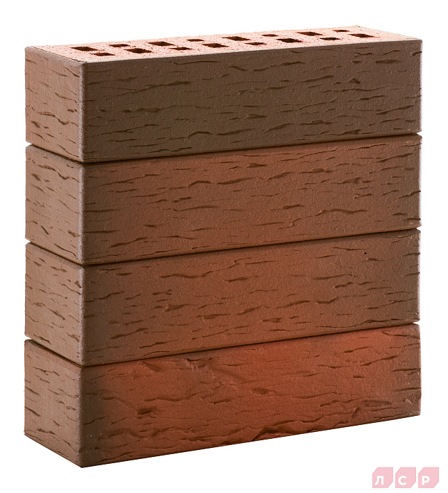 Клинкер фасадный ЛСР 0,7НФ красный флэш Ноттингем береста купить в "Строй-Ресурсе"
