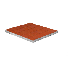 Тротуарная плитка Braer Прямоугольник красный 200*100*60 купить в "Строй-Ресурсе"