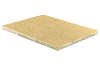 Тротуарная плитка Braer Прямоугольник песочный 200*100*60 купить в "Строй-Ресурсе"