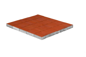 Тротуарная плитка Braer Прямоугольник красный 200*100*40 купить в "Строй-Ресурсе"