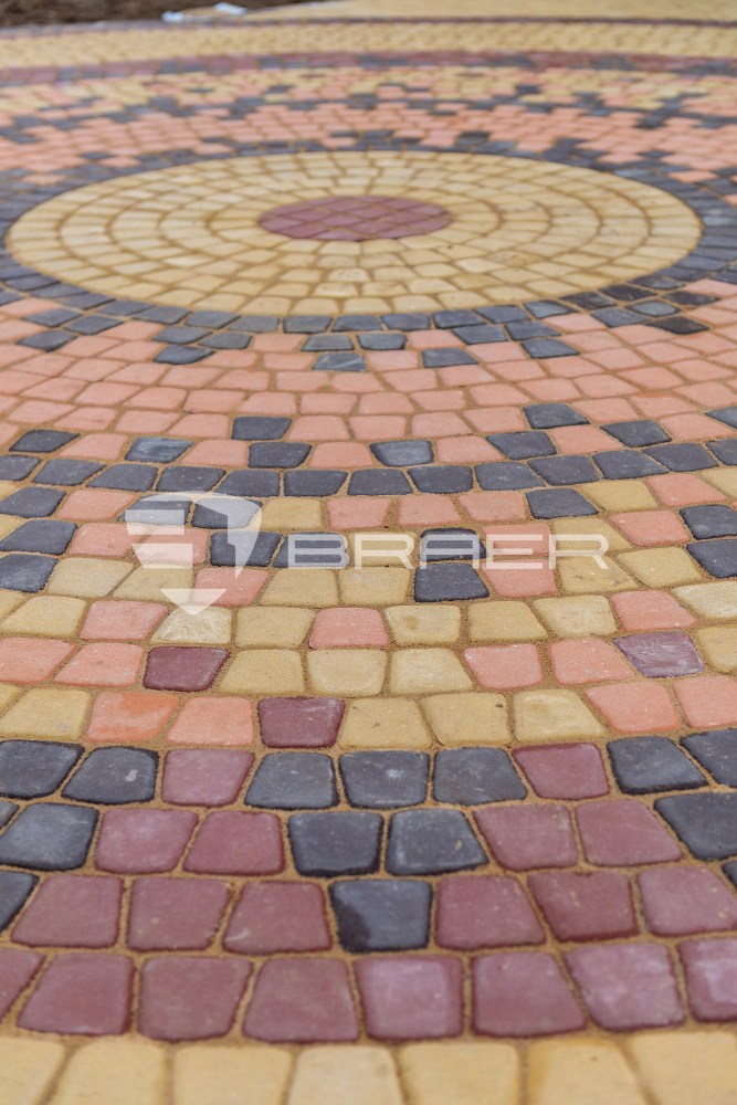 Тротуарная плитка Braer Классико круговая Коралловый купить в "Строй-Ресурсе"