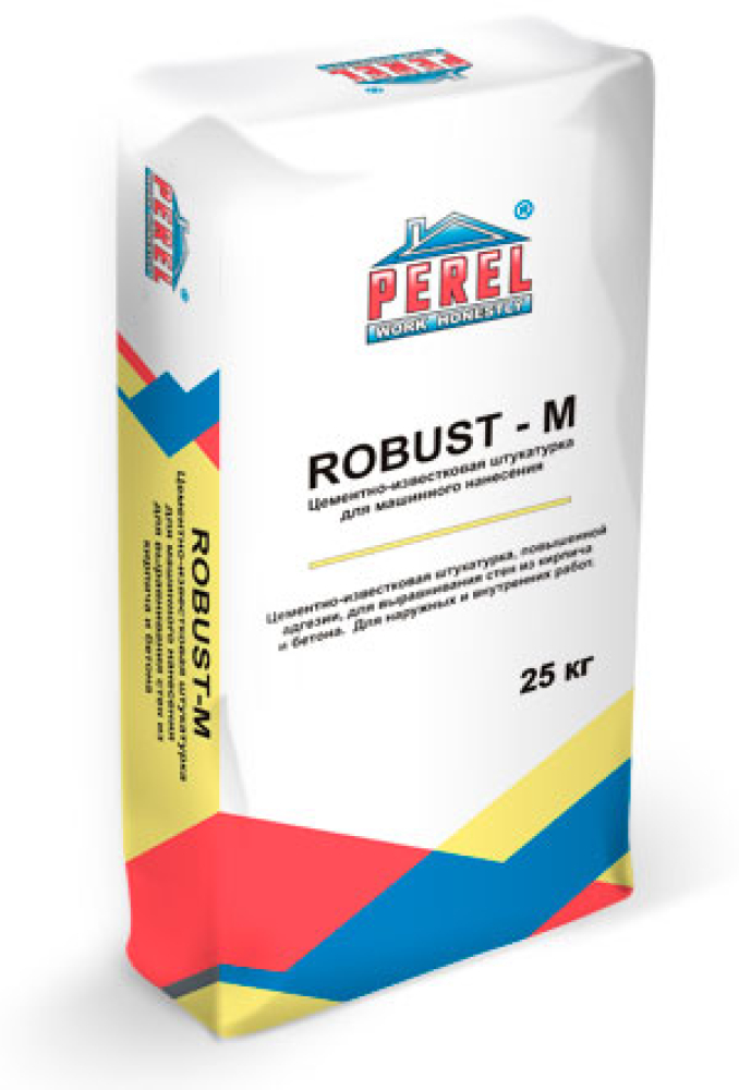 Цементно-известковая штукатурка Perel Robust-M 0514 (машинное нанесение) купить в "Строй-Ресурсе"