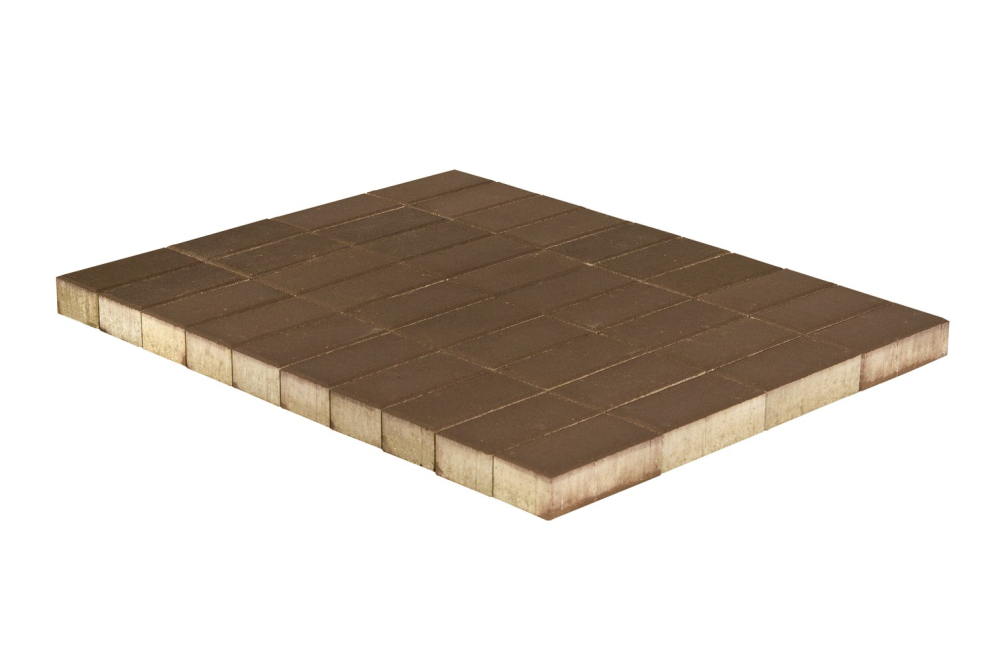 Тротуарная плитка Braer Прямоугольник коричневый 200*100*60 купить в "Строй-Ресурсе"