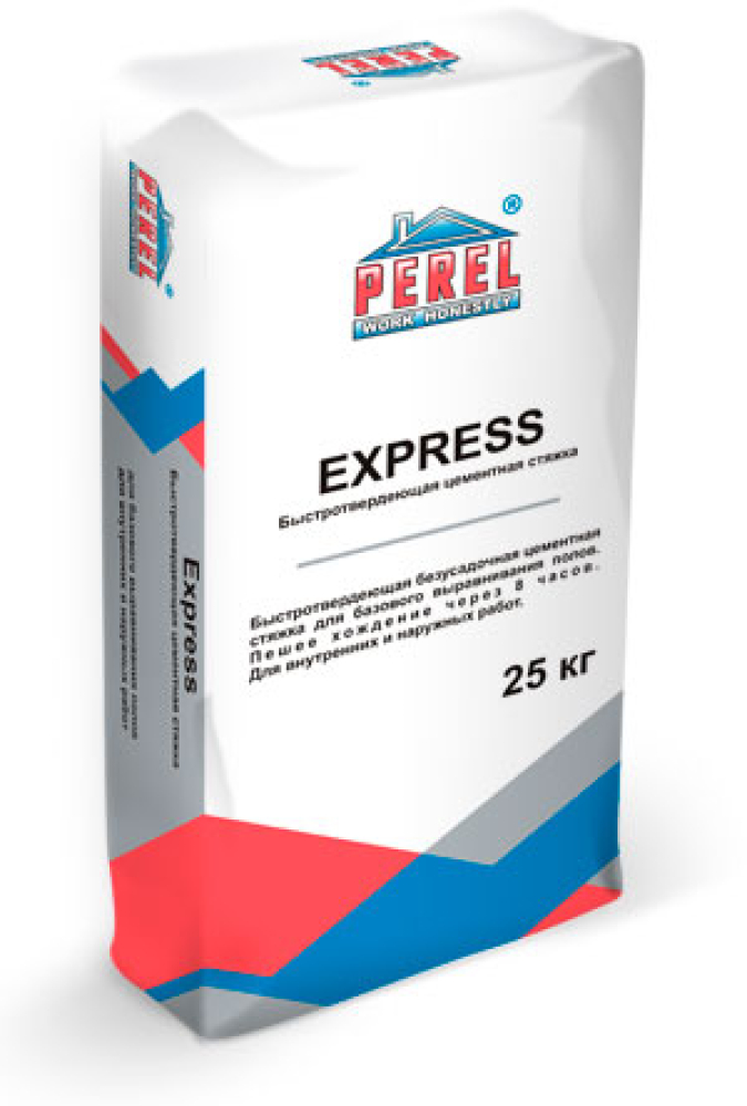 Быстротвердеющая цементная стяжка Perel Express 0720 купить в "Строй-Ресурсе"