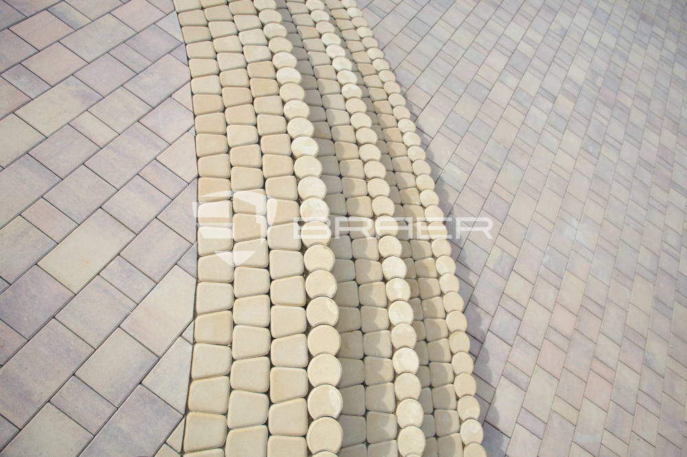 Тротуарная плитка Braer Старый город Ландхаус Color Mix тип 17 Прайд 60 мм купить в "Строй-Ресурсе"