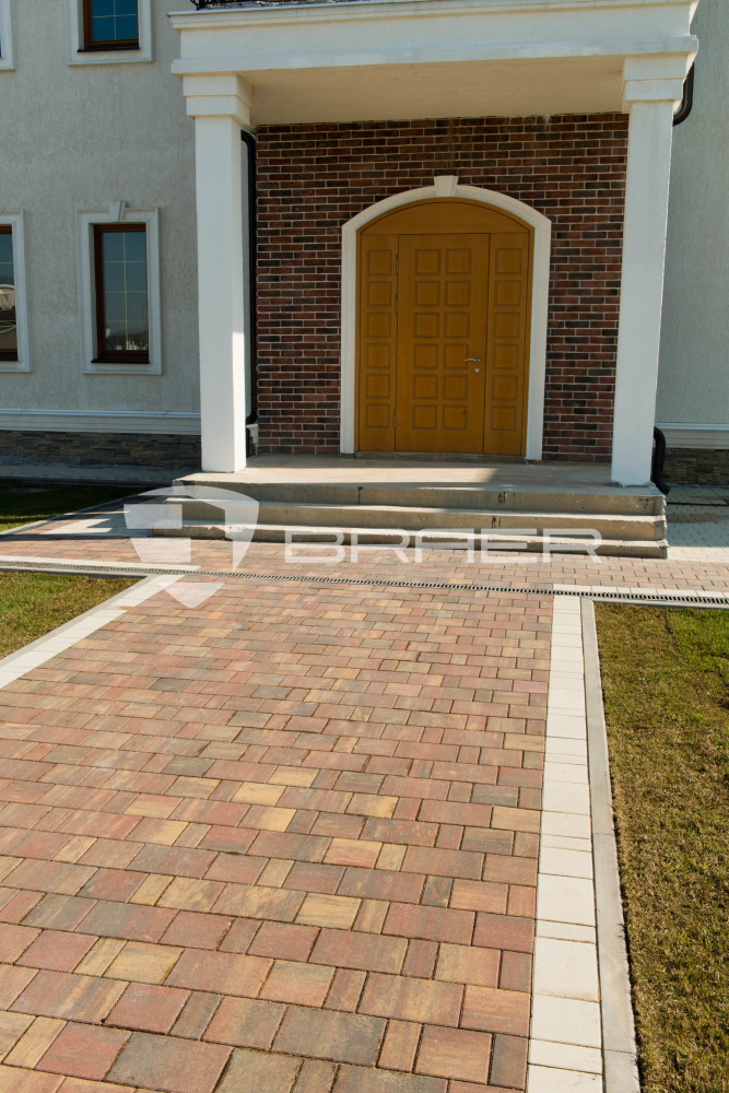 Тротуарная плитка Braer Старый город Ландхаус Color Mix тип 3 Мальва 60мм купить в "Строй-Ресурсе"