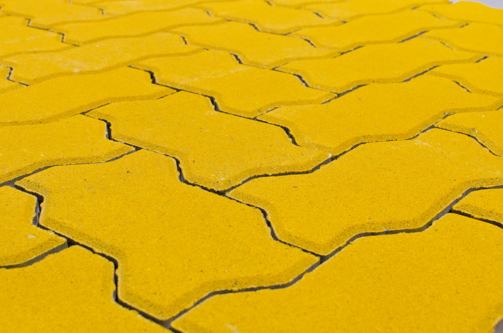 Тротуарная плитка Braer Волна желтый 240*135*70 купить в "Строй-Ресурсе"