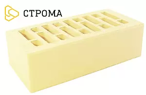 Кирпич лицевой Строма М175 1,4НФ Слоновая кость в "Строй-Ресурсе" Кирпич лицевой Строма М175 1,4НФ Слоновая кость купить в "Строй-Ресурсе"