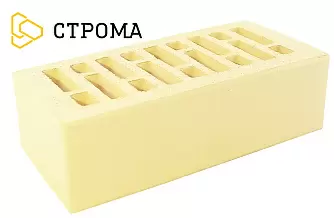 Кирпич лицевой Строма М175 1,4НФ Слоновая кость в "Строй-Ресурсе"